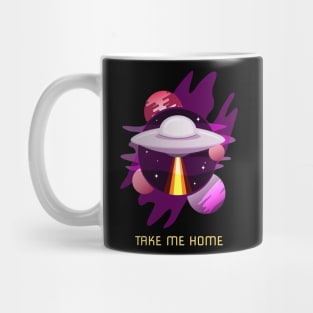 Aliens going home space ship Mug